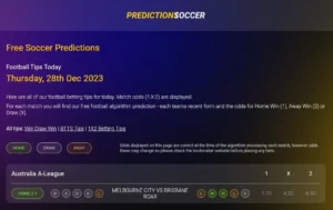 predictions.soccer screenshot
